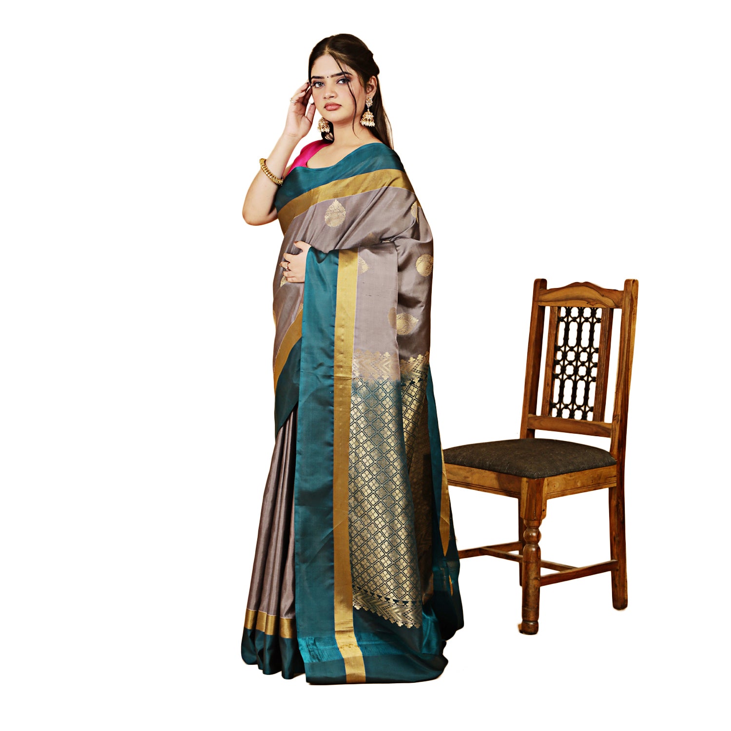handmade silk saree
